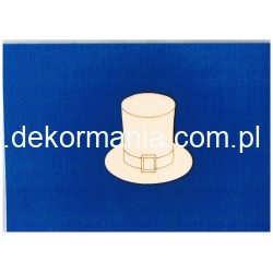 Kapelusz , cylinder 10x9,5 cm , sklejka grubość 3mm.